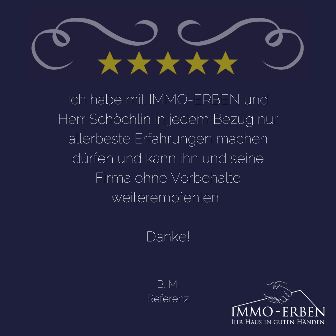 5-Sterne Google Bewertung von B. M