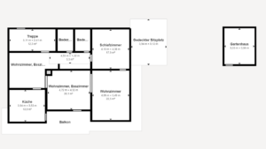 Beispiel für einen Grundriss erstellt mit Matterport