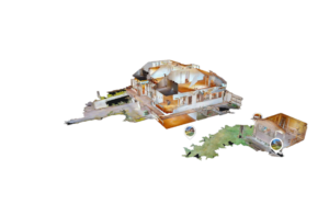 Dollhouse Ansicht eines Matterport Projekts