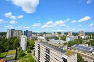 Aussicht auf Bümpliz der 3.5 Zimmer Wohnung an der Mühledorfstrasse