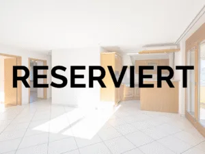 Wohnzimmer der Wohnung in Rümligen als reserviert markiert