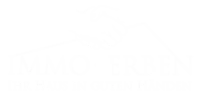 Logo IMMO-ERBEN GmbH mit Slogan: Ihr Haus in guten Händen